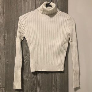 Zara White Knit Turtleneck